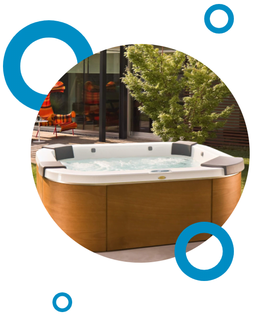 Vírivka Santorini Pro - Bazény, zastrešenia bazénov, vírivky Jacuzzi Bazény, zastrešenia bazénov, vírivky Jacuzzi - Bratislava, Trenčín, Košice