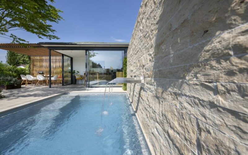 Aqua nova nova stone huegel garten pool bau